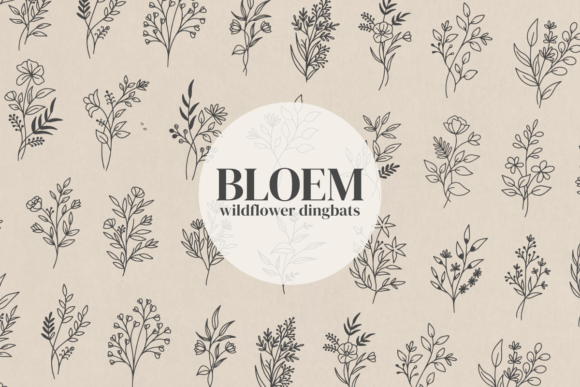 Bloem: A Wildflower Typeface for Authentic Design