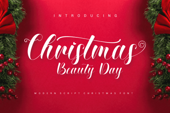 Christmas Beauty Day: An Elegant Handwritten Font for Festive Designs