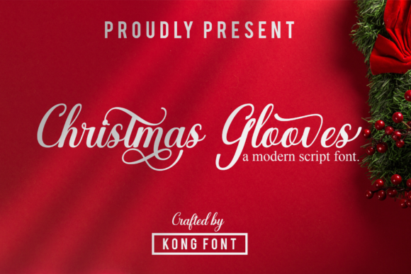 Christmas Glooves: A Script Font for Festive Branding
