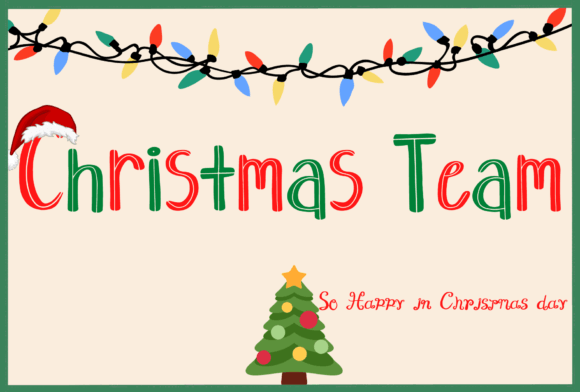 Christmas Team: The Handwritten Font for Joyful, Authentic Designs