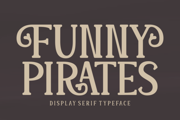 Funny Pirates: A Serif Font with Cartoon Charm