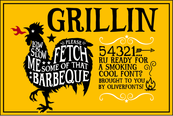 Grillin: A Display Font That Sizzles with Character