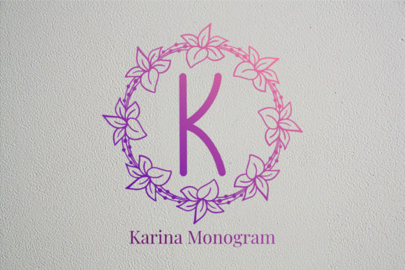 Karina Monogram: A Font That Feels Like a Handwritten Hug