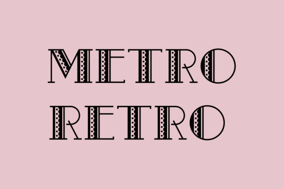 Metro Retro: A Font That Blends Vintage Charm with Modern Style