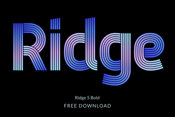 Ridge 5 Bold: A Geometric Typeface for Modern Designers