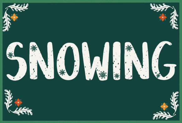 Snowing: A Handwritten Font That Feels Like a Warm Hug