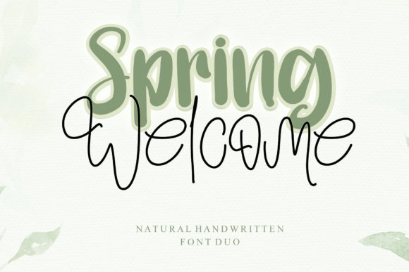 Spring Welcome: A Script Font for Handmade Charm
