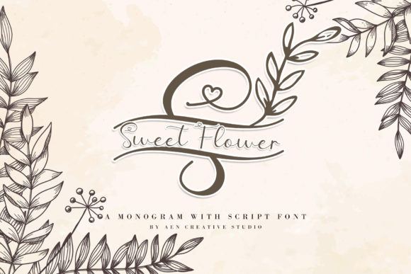 Sweet Flower Monogram: Where Romance Meets Design