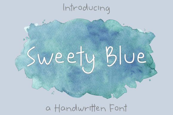 Sweety Blue: A Handwritten Font with Genuine Warmth